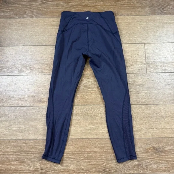 Lululemon Train Times 7/8 Women's Legging 25" True Navy Sz 8 W5BJOS Athletic - Picture 2 of 12